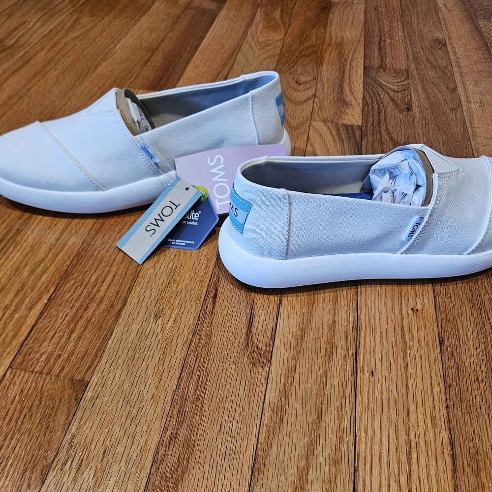 TOMS Cream Slip-On Shoes
